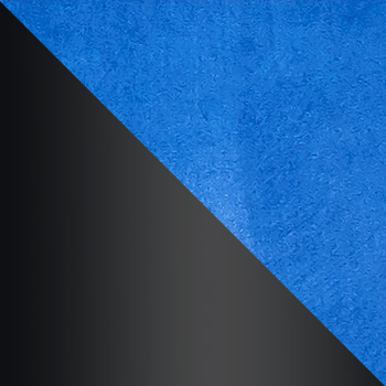 HLR-65 Королевский синий, велюр / Черный матовый