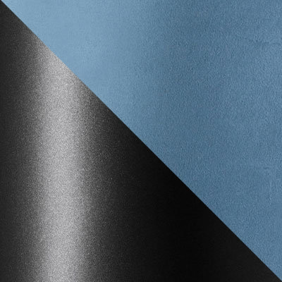 Пыльно-синий, велюр / Черный, металл