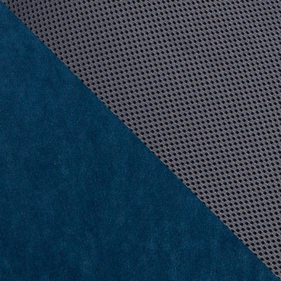 Синий, флок / Серый, ткань